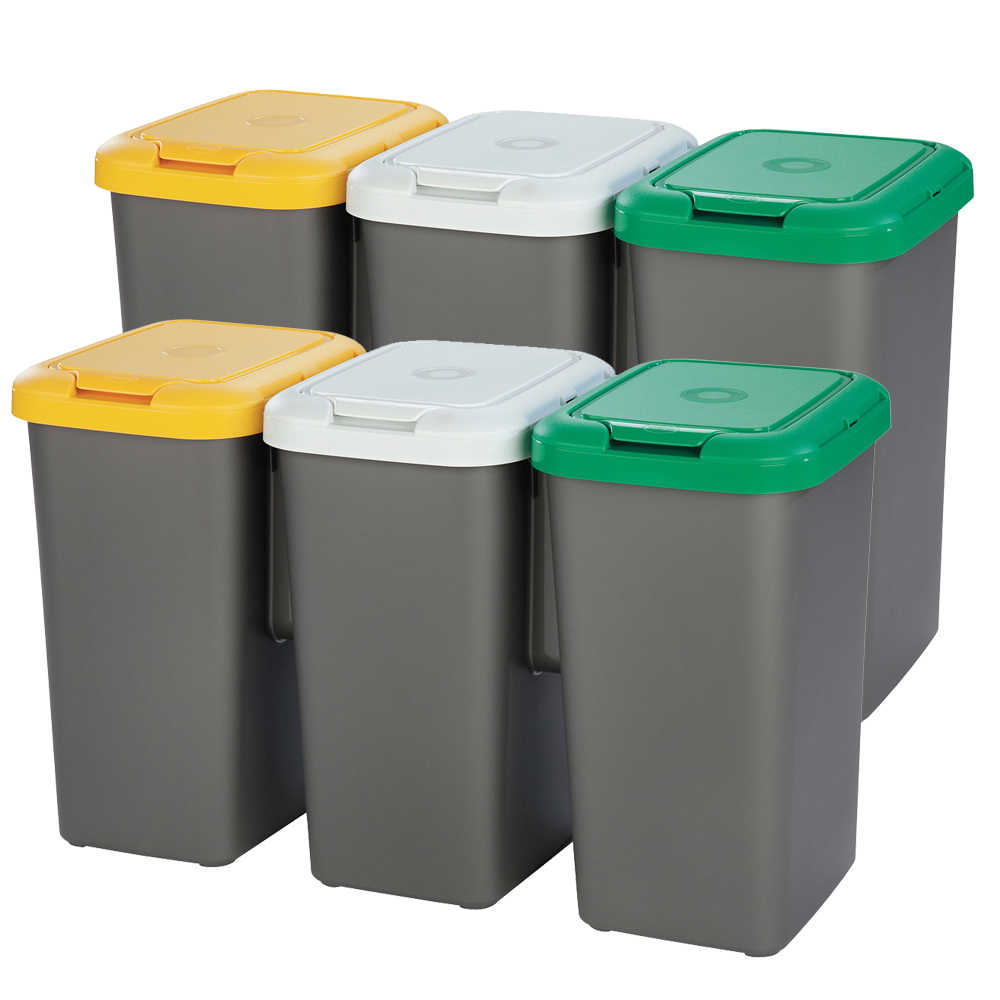 cubos de basura para reciclar